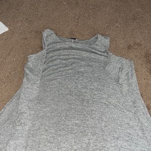 Long sleeve cut shoulder top